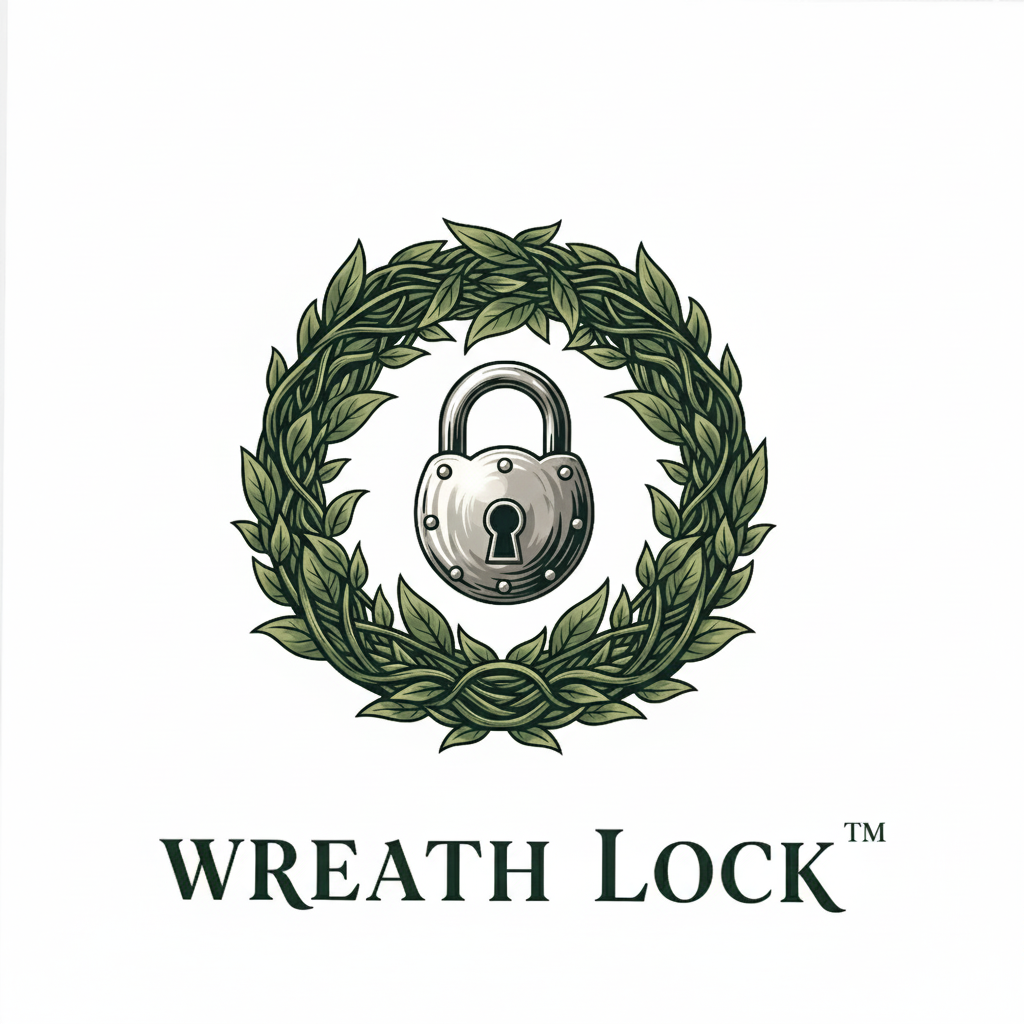 Wreath Lock Logo TM