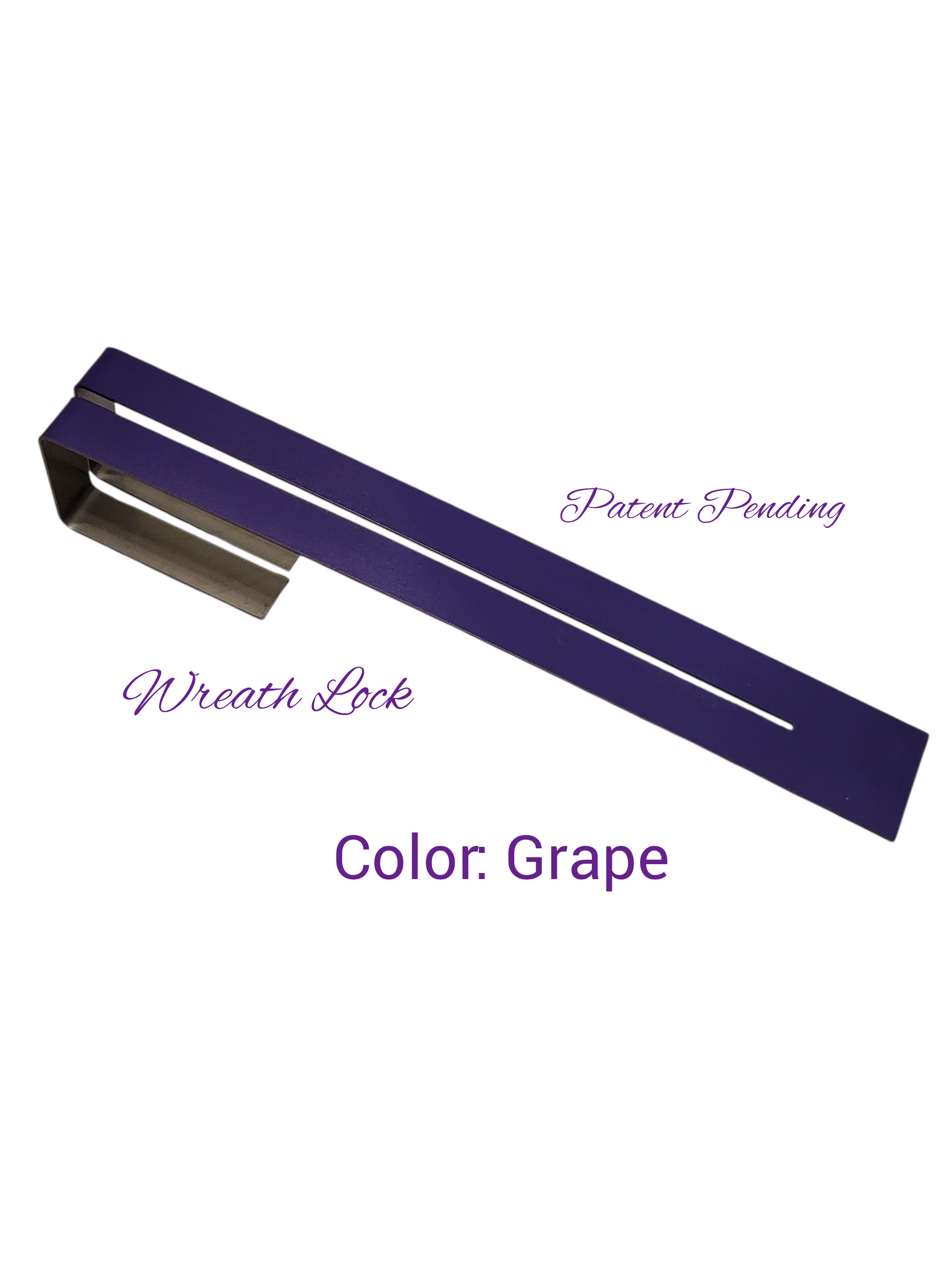 Original 11" Length Wreath Lock- Painted Hooks- Limited Edition Colors- (Adaptor Included)