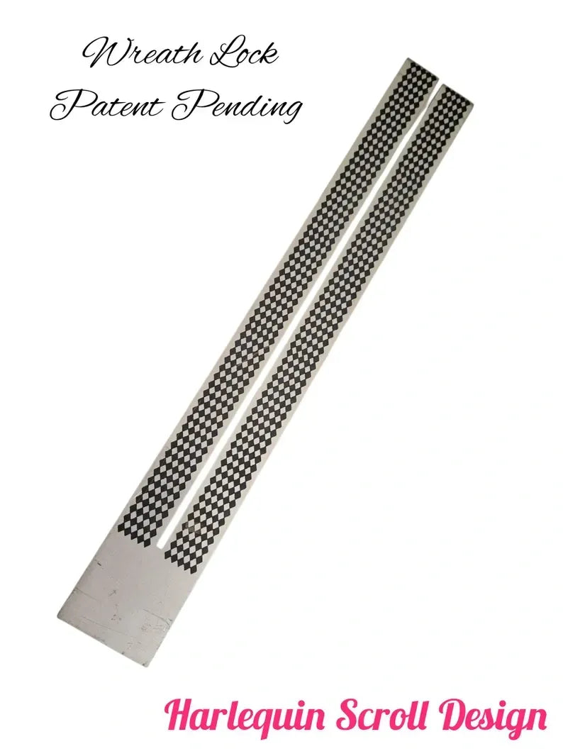 Original 11" Length Wreath Lock- Engraved Designs- Adaptor Included-Ready to ship!